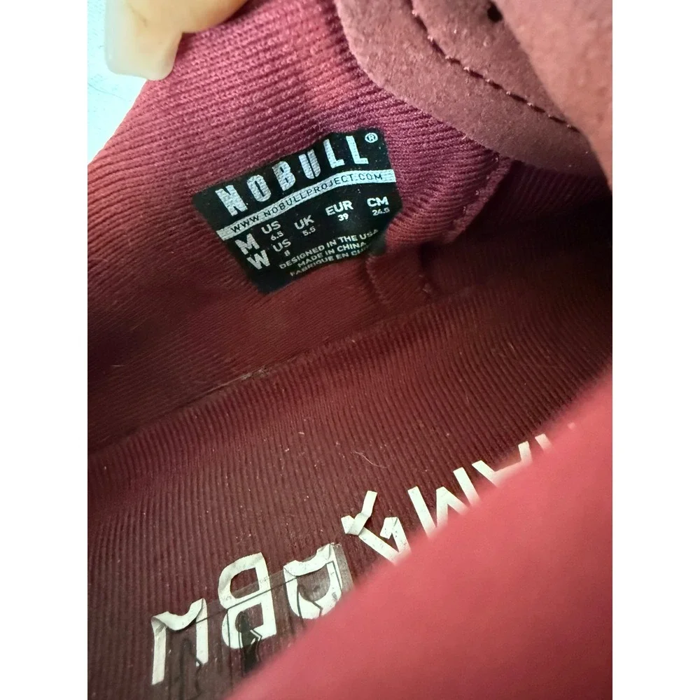 NOBULL‎ Burgundy Mesh Trainers Sneakers Womens Size 8 EUC